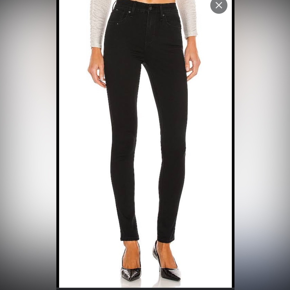 Mile High Super Skinny Levi Black Jean